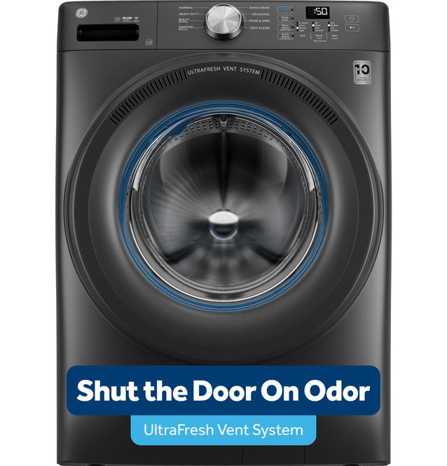 GE® 4.6 Cu. Ft. Carbon Graphite ENERGY STAR®  Front Load Washer UltraFresh Vent System with OdorBlock™ -2