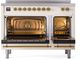 Ilve® Nostalgie II Series 48" Antique White Pro Style Induction Range-2
