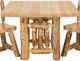 Best Craft Furniture WRP1 White Cedar Top Dining Table with Rustic Red Pine Legs-0