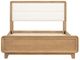 Legacy Kids Teen Theo Desert Oak/White Full Youth Upholstered Panel Bed-1