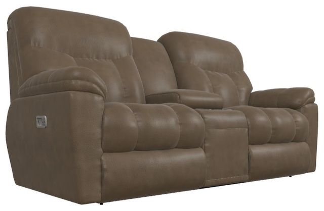 La-Z-Boy® Morrison Mink Power Reclining Loveseat with Console and Headrest-0