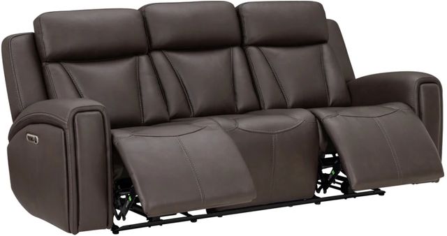 Parker House® Maveric Bette Coffee Power Reclining Sofa with Zero Gravity and Drop Down Table-3