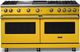 Viking® 5 Series 60" Daffodil Pro Style Gas (LP) Range with Brushed Brass Trim-0