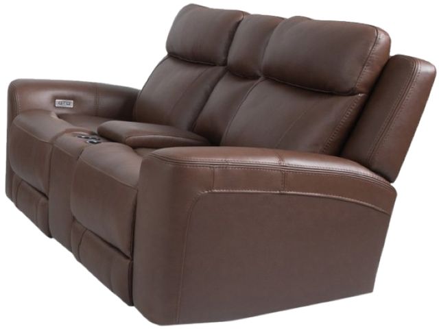 Parker House® Calgary Autumn Umber Power Reclining Console Loveseat-3