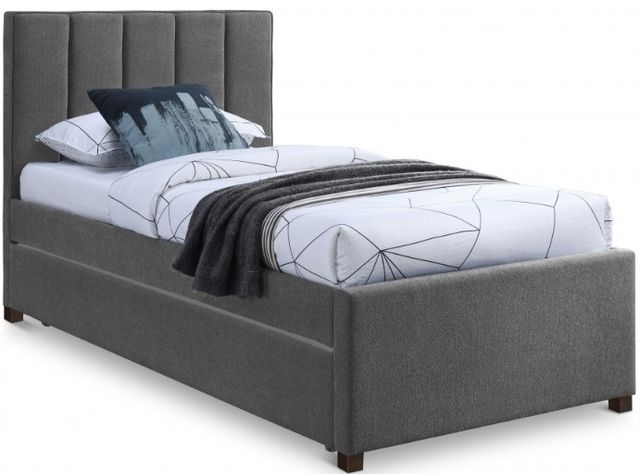 Meridian Furniture Harper Grey Twin Trundle Bed-0