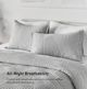 BEDGEAR® Performance® 3-Piece Racetrack/Light Gray Moisture-Wicking Queen Duvet and Sham Set-4