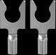 AudioQuest® 1010/S Spade Silver Pack of 40 Connectors-2