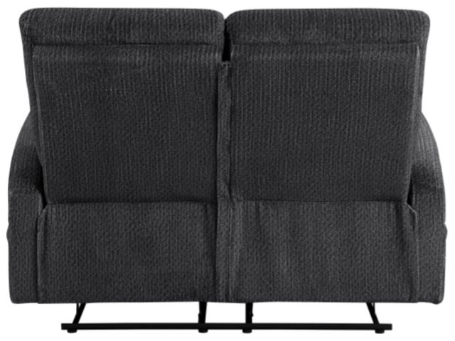 Homelegance® Allen Dark Gray Manual Double Reclining Loveseat-4