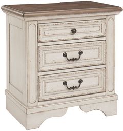 Signature Design by Ashley® Realyn Two-Tone 3-Drawer Nightstand