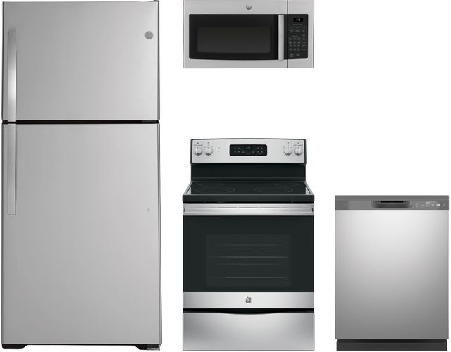 GE® 4 Piece Stainless Steel Kitchen Package-0