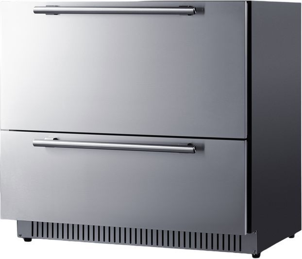 Summit® 7.2 Cu. Ft. Stainless Steel Outdoor Refrigerator Drawer-1