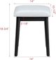 Crown Mark Cecilia 3-Piece Black Vanity Set-3