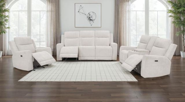 Coaster® Kennett 3-Piece Ivory Power Reclining Sofa Sets-1