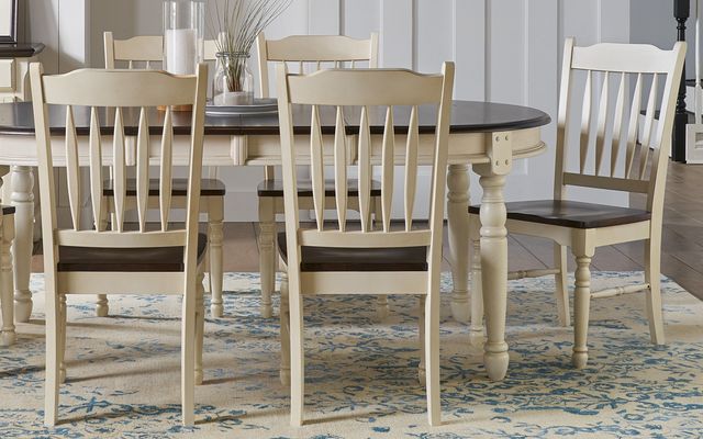 A-America® Bristol Isles Chalk/Cocoa Bean Side Chair-2