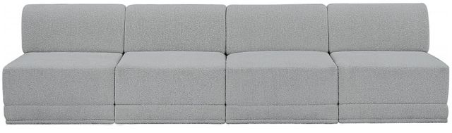Meridian Furniture Ollie 4-Piece Gray Armless Sofa-1