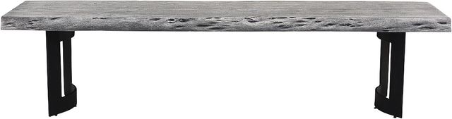 Moe's Home Collection Bent Light Grey Extra Small Bench-1