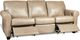 Campio Furniture Legacy Leather Benson Light Gray Motion Sofa-0