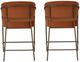 Linon Portland 2-Piece Bronze/Caramel Counter Stool Set-5