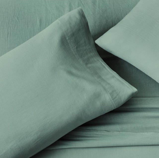 Malouf® 3-Piece Sage Linen-Weave Cotton Twin XL Sheet Set-3