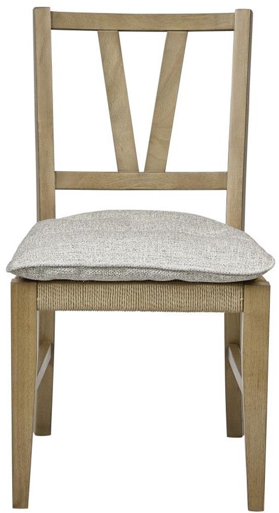 Bernards Tarrington Cashew Slat Back Side Chair with Cushion-2