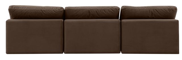 Meridian Furniture Comfy 3-Piece Brown Velvet Sofa-2