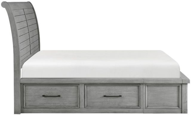 Homelegance® Logandale Antique Gray King Sleigh Storage Bed-3