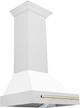ZLINE Autograph Edition 30" White Matte Wall Mounted Range Hood-1