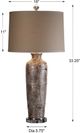 Uttermost Reptila Rust Brown Table Lamp-1