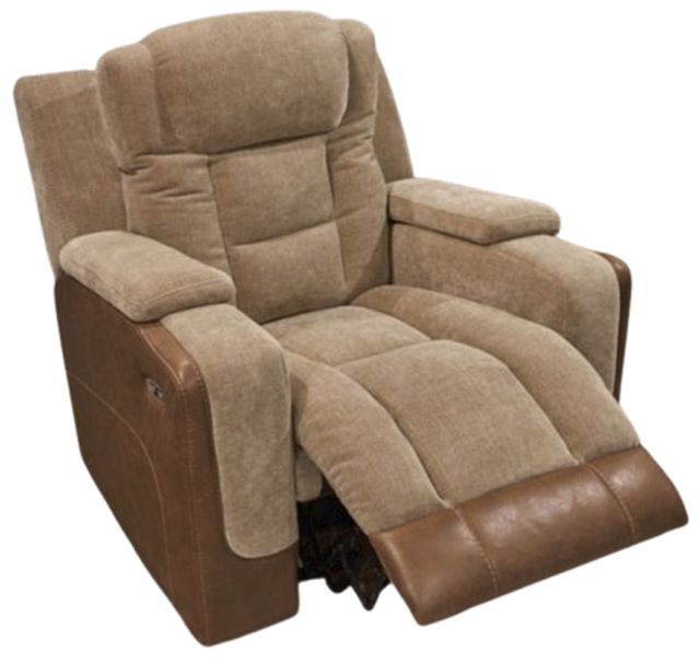Signature Design by Ashley® Mixed Motion Brownstone Power Recliner-2