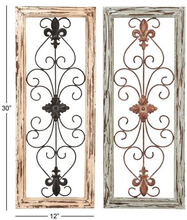 Deco Marche 2-Piece Scroll Arabesque Wall Decor Set-3