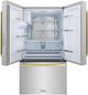 ZLINE Autograph Edition 36" 28.9 Cu. Ft. Stainless Steel Freestanding French Door Refrigerator with Dual Ice Maker and Polished Gold Modern Handles-3