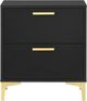 Coaster® Kendall Black/Gold Nightstand-1