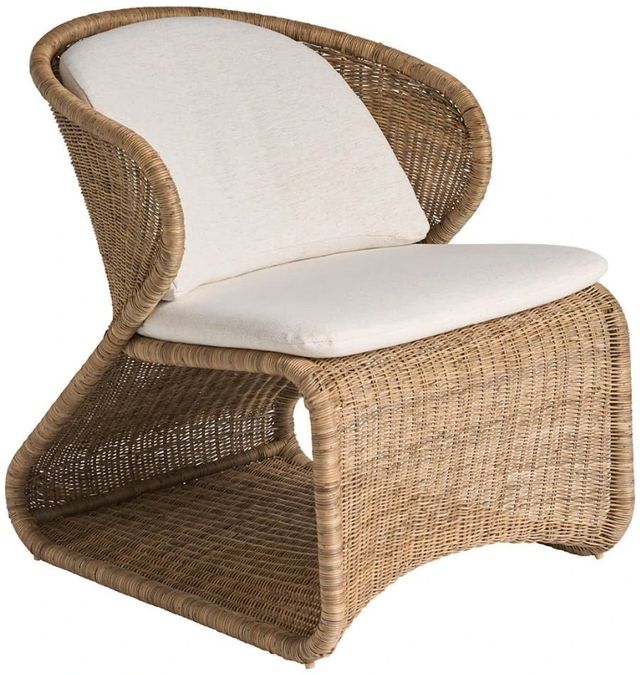 Universal Explore Home™ Oasis Nomad Snow/Woven Slimit Lounge Chair-0