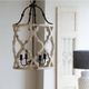 A & B Home White Wood Jolette 4-Light Chandelier-2