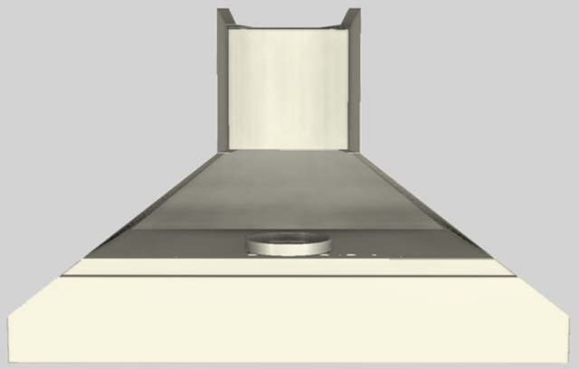 Vent-A-Hood® 48" Biscuit Euro-Style Wall Mounted Range Hood-4