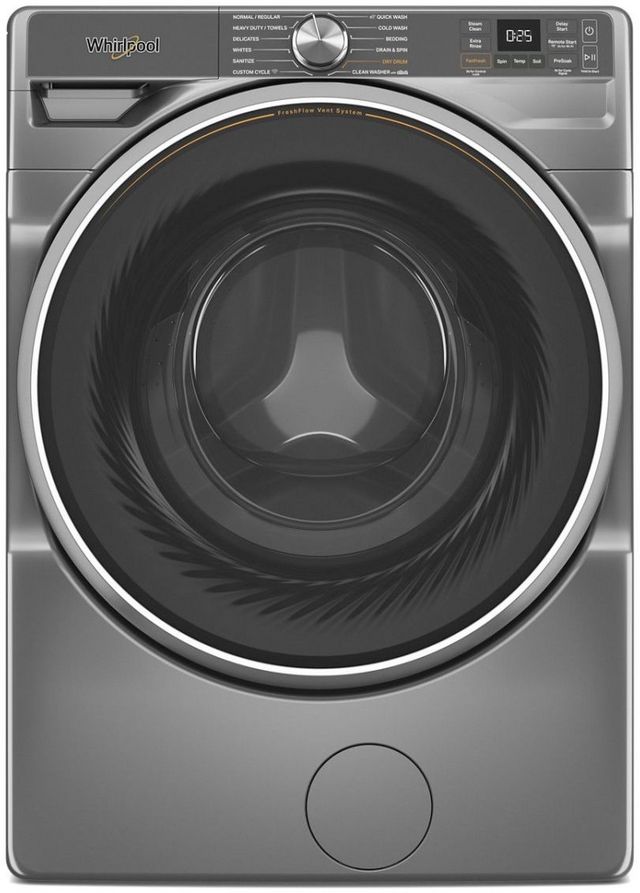 Whirlpool® 5.0 Cu. Ft. Radiant Silver Front Load Washer 