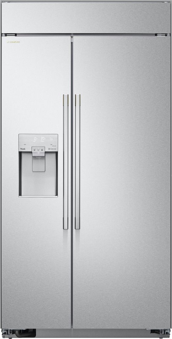 LG SIGNATURE 42" 25.6 Cu. Ft. Stainless Steel Built-In Side-By-Side Refrigerator-0