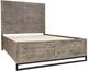 Jofran Inc. East Hampton 4-Piece Distressed Gray King Panel Bedroom Set-2