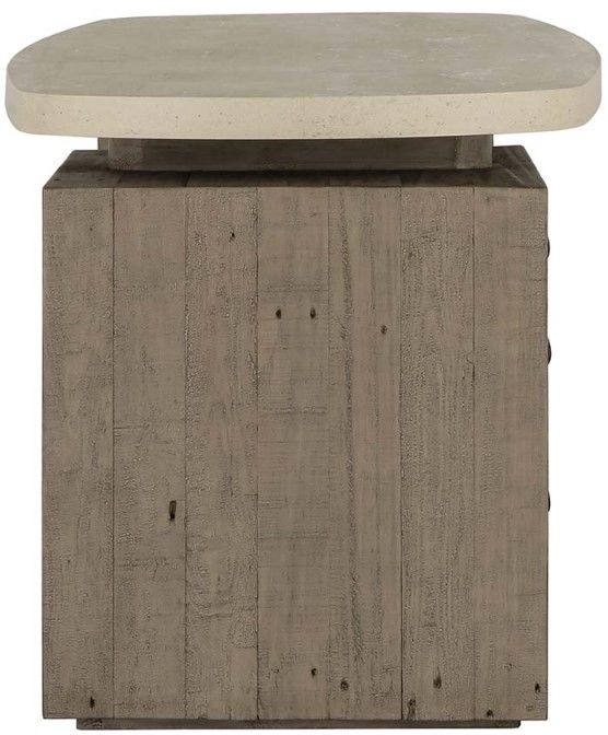Classic Home Angus Antique White/Distressed Gray 70" Desk-3