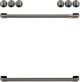 Café™ Brushed Black Front Control Electric Knobs and Handle Kit-0