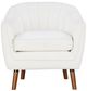 Mazin Furniture Cutler White Accent Chair-1
