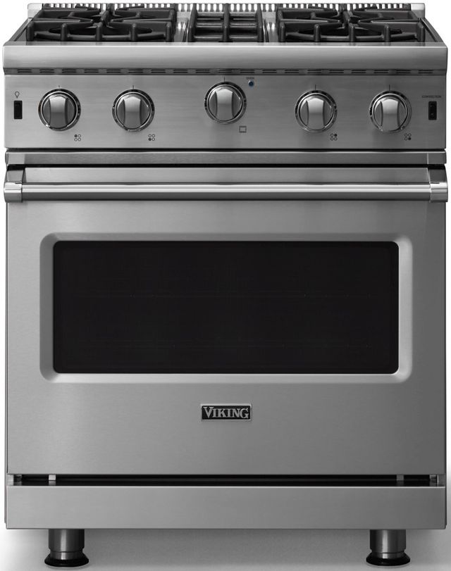 Viking® 5 Series 30" Stainless Steel Pro Style Natural Gas Range-0