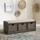Liberty Furniture Mill Creek Cream/Peppercorn Wall Storage Bench-1
