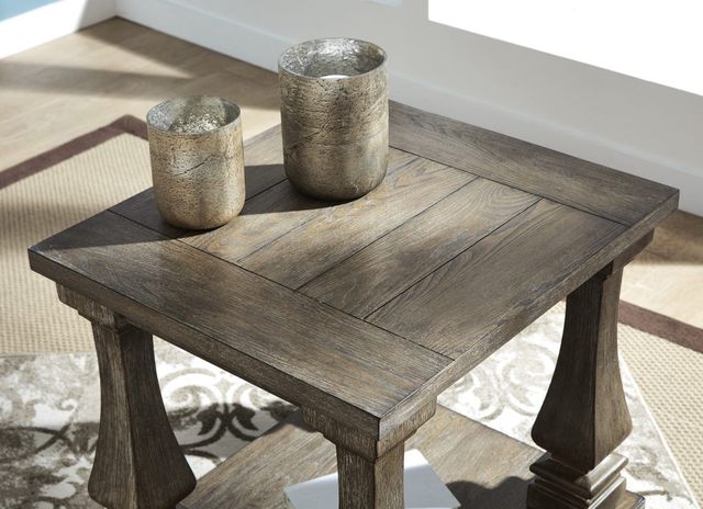 Signature Design by Ashley® Johnelle Weathered Gray End Table-4