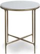 Bassett® Furniture Keswick Bronze/White Round End Table-1