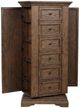 New Classic® Home Furnishings Mar Vista Brushed Walnut Swivel Lingerie Chest with Mirror-2