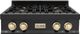 ZLINE Autograph Edition 30" Black Stainless Steel Gas Rangetop with Polished Gold Accents-0