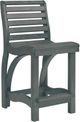 C R Plastics St. Tropez Slate Grey Counter Stool-0