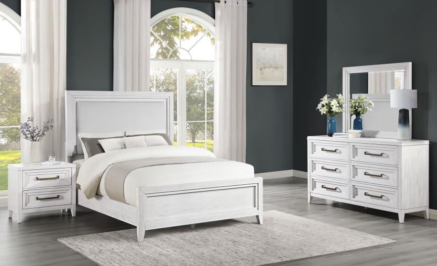 Distressed white king bedroom set hotsell