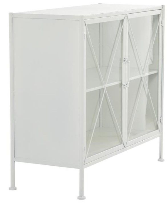 Deco Marche White Geometric Cabinet-1